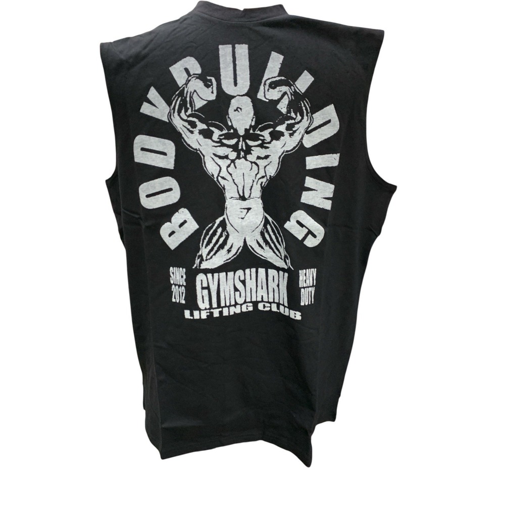 Gymshark  Mens Lifting Club Flex Tank Large Oversized Fit Black New In Bag